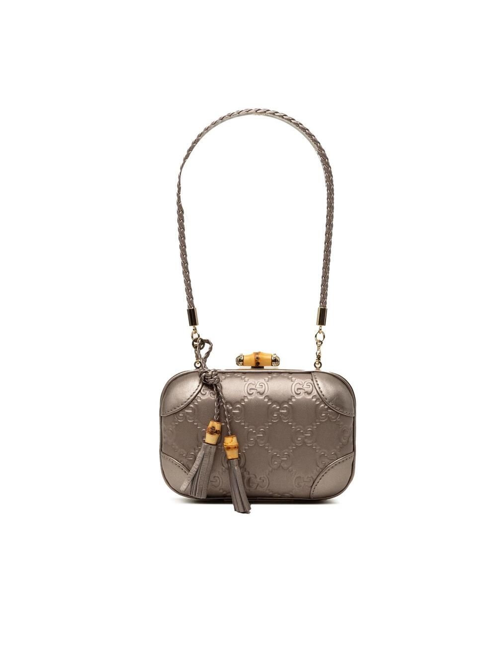 Gucci Metallic Ssima Broadway Bamboo #346729G94B